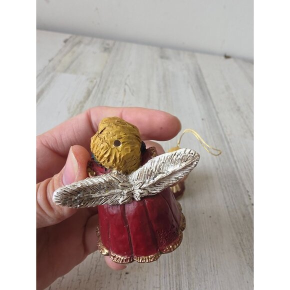 Helge ? Angel ornament cherub accordion Xmas tree set - Picture 3 of 11